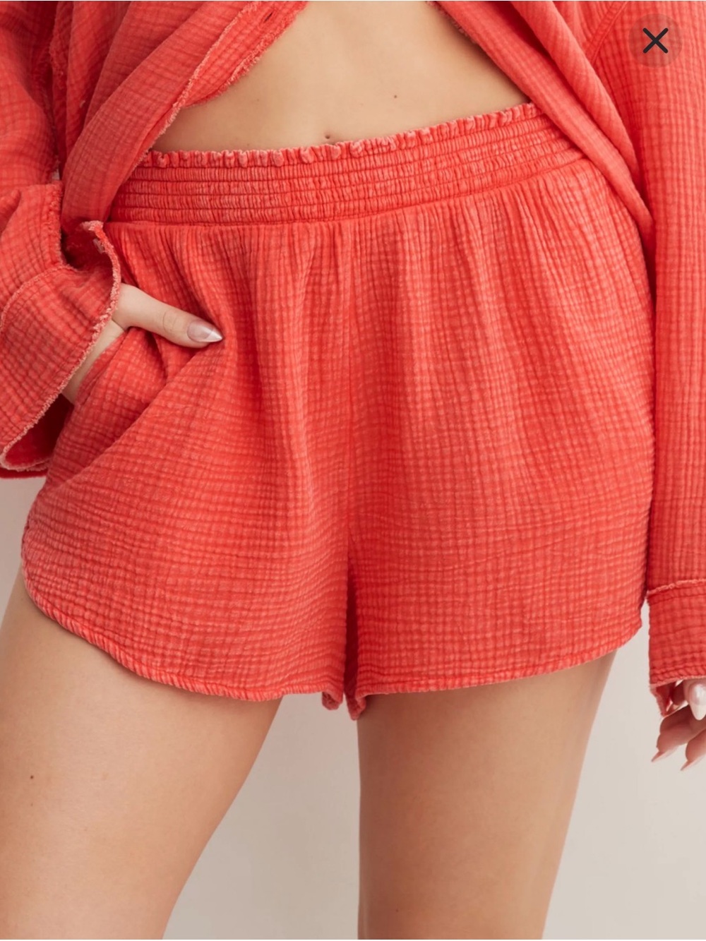 Aerie Gauzy High Waisted Short